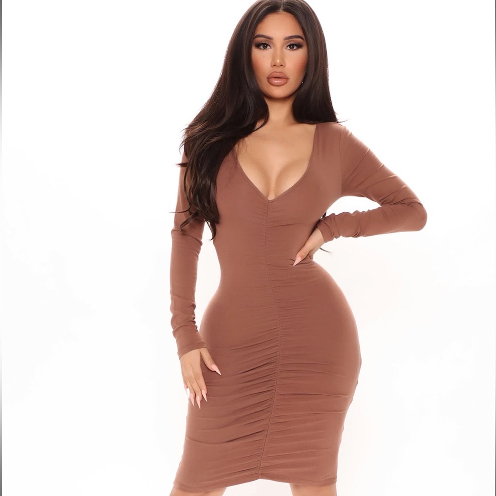Heart Rushed Ruched Mini Dress, Fashion Nova 💅